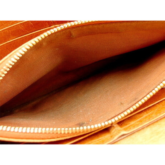 Miu Miu Long Wallet Bi-fMatelasse Long Wallet T14980 Orange - Picture 7 of 7